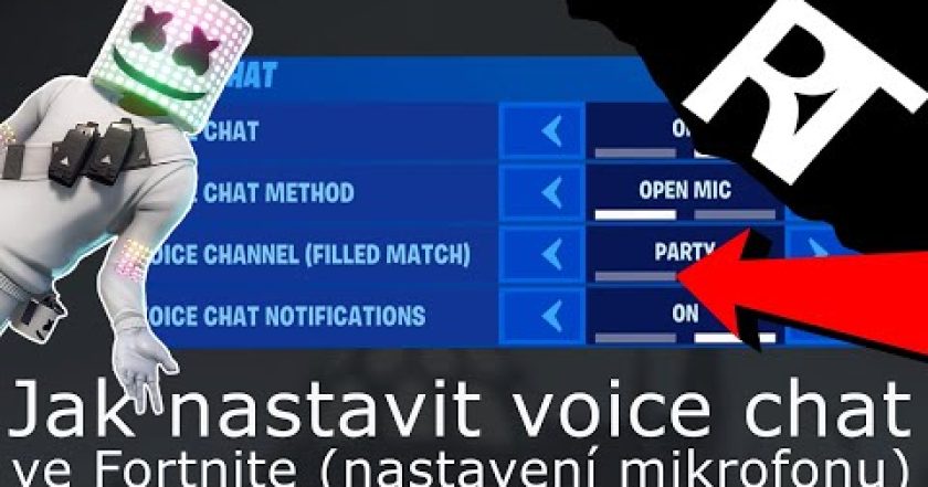 Jak nastavit voice chat/mikrofon ve Fortnite