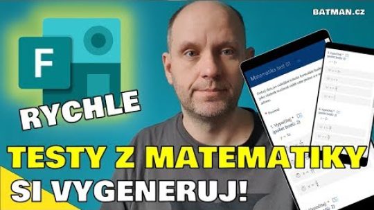 MS Forms – generování testů z matematiky