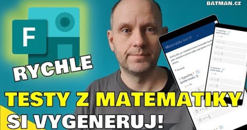 MS Forms – generování testů z matematiky