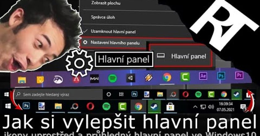 Jak si upravit hlavní panel – Jak skrýt hlavní panel windows 10 | TranslucentTB (tutoriál)