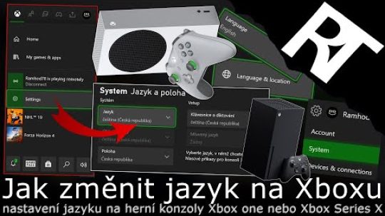 Jak změnit/nastavit jazyk na Xboxu – Xbox One , XBOX Series S , Xbox Series X (tutoriál)