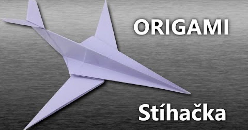 Stíhačka z papíru | Origami stíhačka