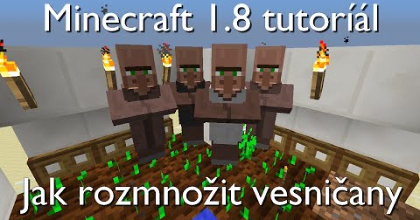 Minecraft 1.8 tutoriál: Jak rozmnožit vesničany (manuálně a automaticky)