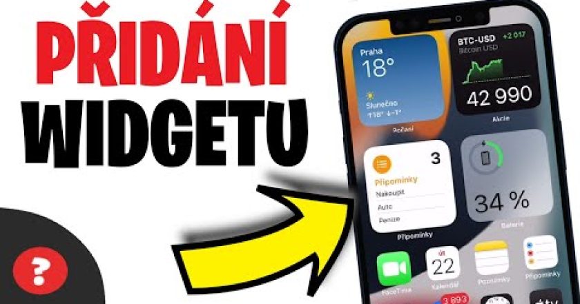 Jak PŘIDAT WIDGET na DISPLEJ v iPhonu | Návod | iPhone / MOBIL