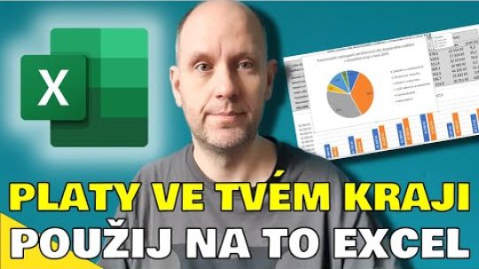 MS Excel – grafy z otevřených dat (kolik berou lide v krajích?)