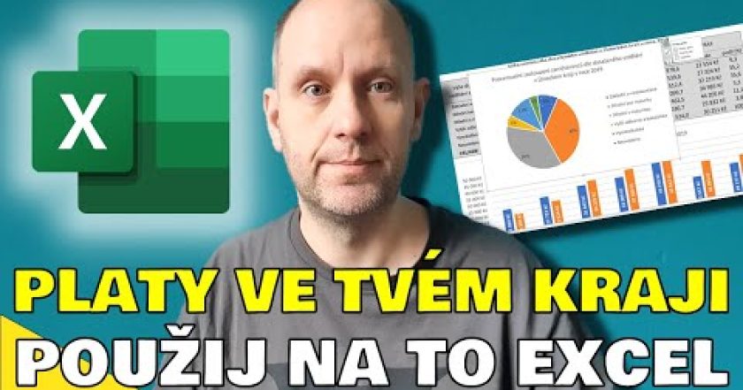 MS Excel – grafy z otevřených dat (kolik berou lide v krajích?)