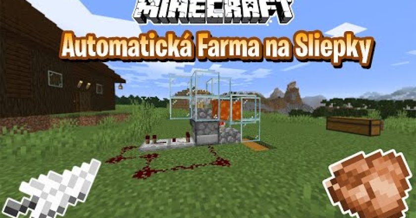 Minecraft Návody – Jednoduchá AUTOMATICKÁ FARMA na SLIEPKY