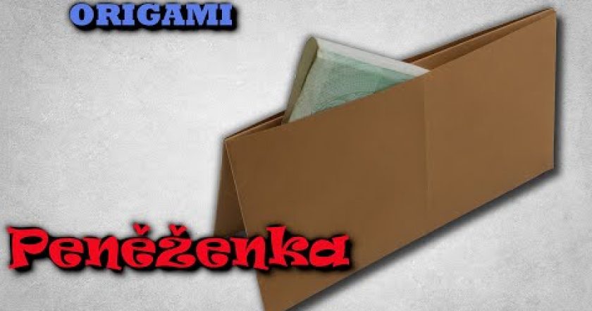 Origami peněženka – jak vyrobit peněženku z papíru