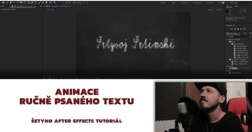 ADOBE AFTER EFFECTS | Jak animujeme psaní