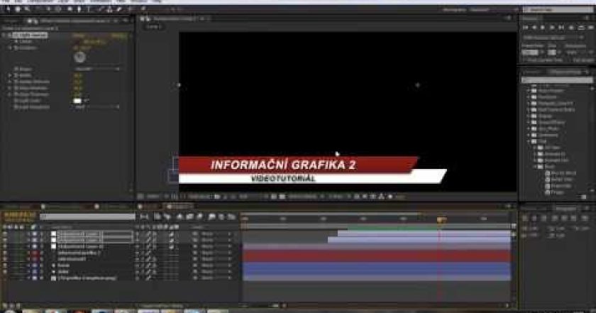 CZTUTORIÁL – After Effects 136 – Informační grafika 2