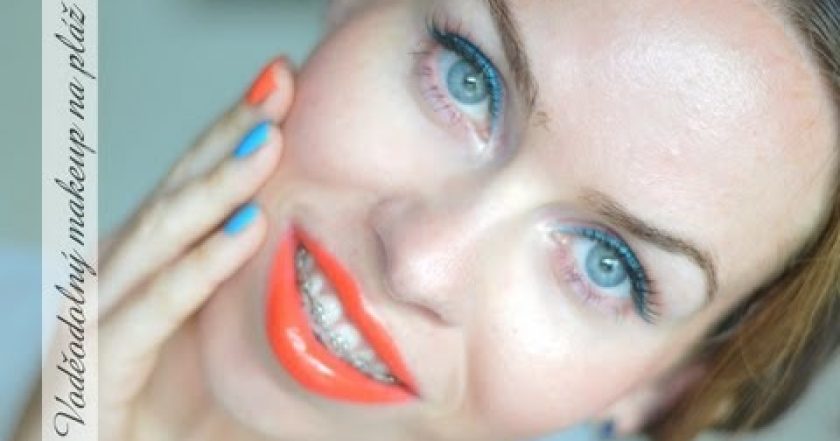 Oranžovotyrkysové beach party líčení / Orange-turquoise beach look (37.video pro kamoska.cz)