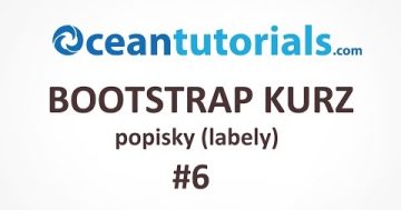 Bootstrap kurz – #06 popisky (labely)