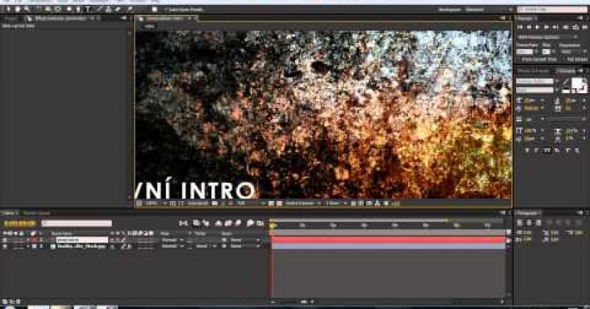 CZTUTORIÁL – After Effects 002 – Jednoduché intro