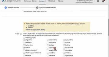Běžný účet AdWords – Jak vytvořit první reklamní kampaň