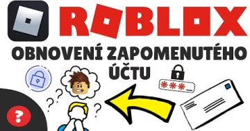 Jak OBNOVIT ZAPOMENUTÝ ÚČET v ROBLOXU | Návod | ROBLOX  / Mobil