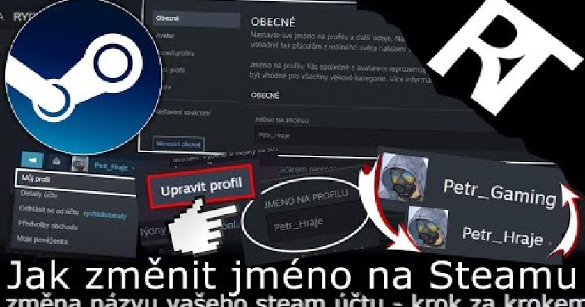 Jak změnit jméno/nick na Steam účtu – změna názvu účtu na steamu (tutoriál)