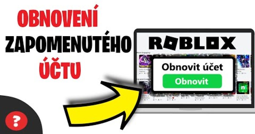 Jak OBNOVIT ZAPOMENUTÝ ÚČET v ROBLOXU | Návod | ROBLOX / PC