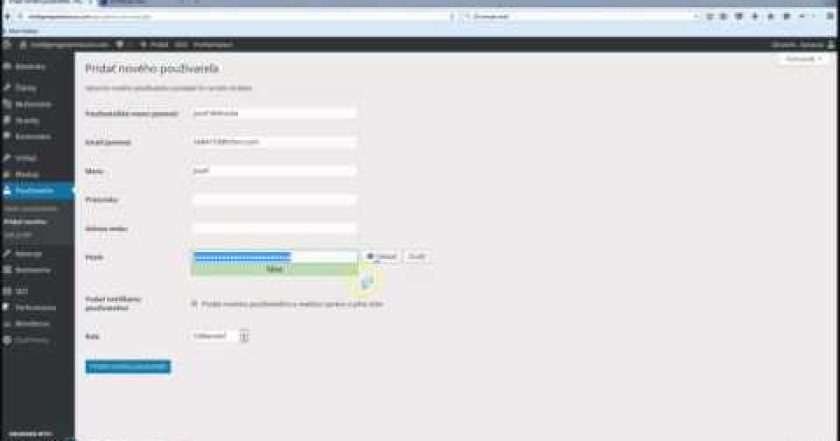 Ako pridávať a spravovať používateľov – WordPress Návody 12