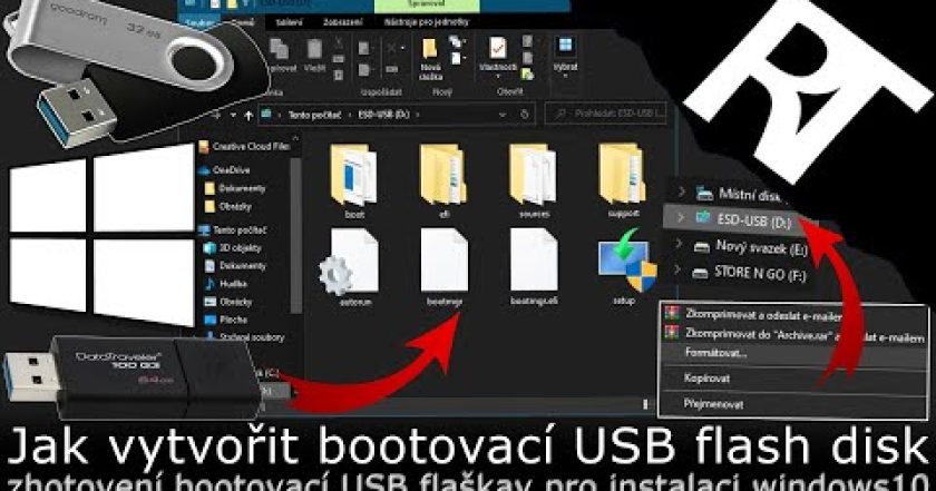 Jak vytvořit bootovací USB flash disk pro instalaci Windows 10 – instalační flešku (tutoriál)