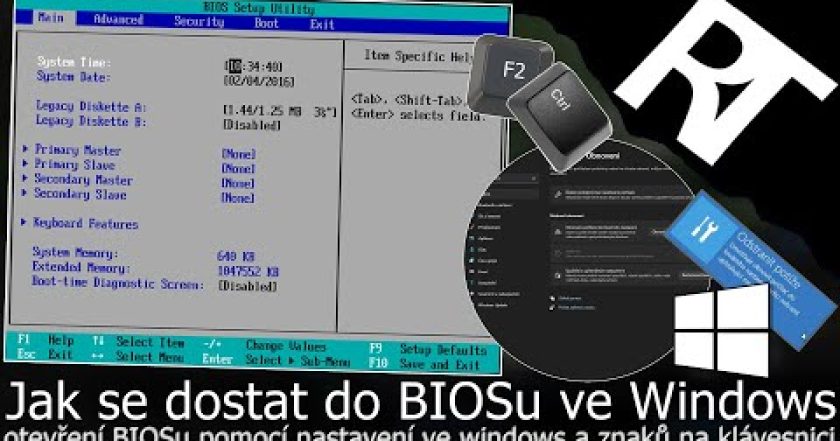 Jak otevřít BIOS ve Windows – Jak se dostat do BIOSu ve Windows – Jak spustit BIOS (tutoriál)