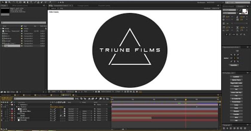 CZTUTORIÁL – After Effects 181 – Triune films intro