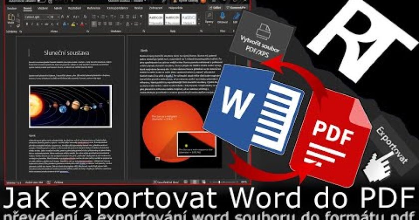 Jak exportovat Word do PDF – uložení dokumentu do PDF – Microsoft Word (tutoriál)