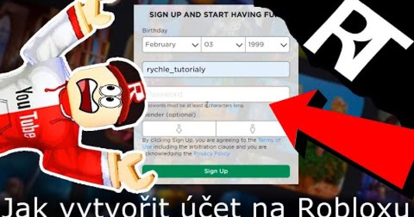 Jak vytvořit účet na Robloxu – Tutorial cz (Roblox)
