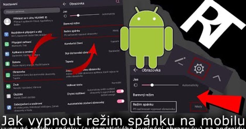 Jak vypnout režim spánku na mobilu (android) – vypnutí režimu spánku na telefonu (tutoriál)