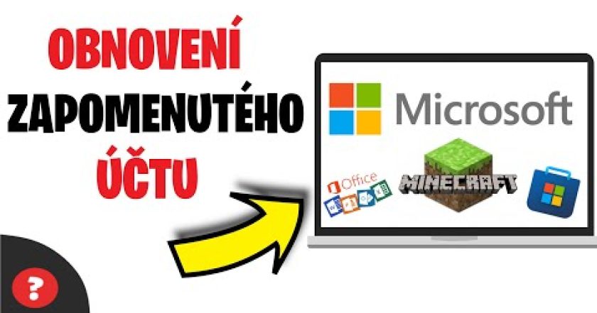 Jak OBNOVIT ZAPOMENUTÝ ÚČET pro MICROSOFT / Minecraft | Návod | Počítač / Microsoft