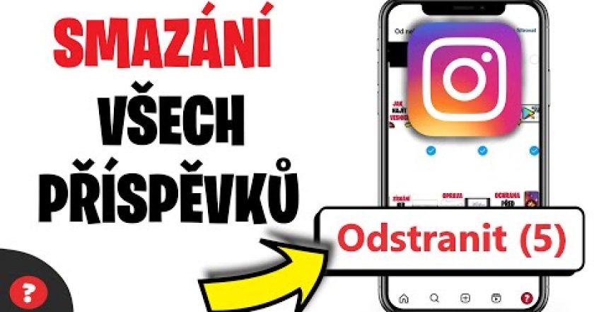 Jak SMAZAT VŠECHNY PŘÍSPĚVKY z INSTAGRAMU | Návod | Telefon / Instagram