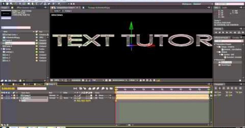 CZTUTORIÁL – After Effects 032 – Jak udělat 3D text ?