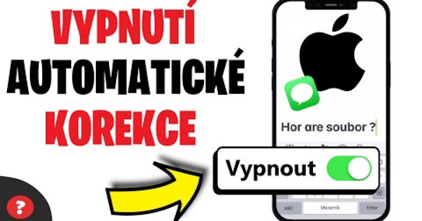 Jak VYPNOUT AUTOKOREKCI na iPhonu | Návod | iPhone / Telefon | Automatická korekce