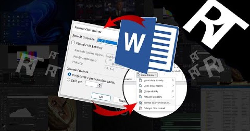 Microsoft Word: Jak číslovat stránky od určité strany – číslování od určité stránky ve Wordu