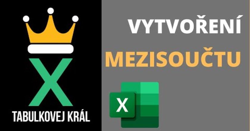 Jak vytvořit v mezisoučet, mezivýpočet, kumulovaný  sloupec | Excel 365 Tutorial