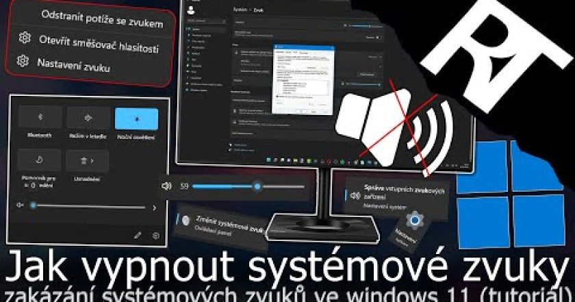 Windows 11 – Jak vypnout systémové zvuky ve Windows – Vypnutí zvuku ve Windows 11 (návod)