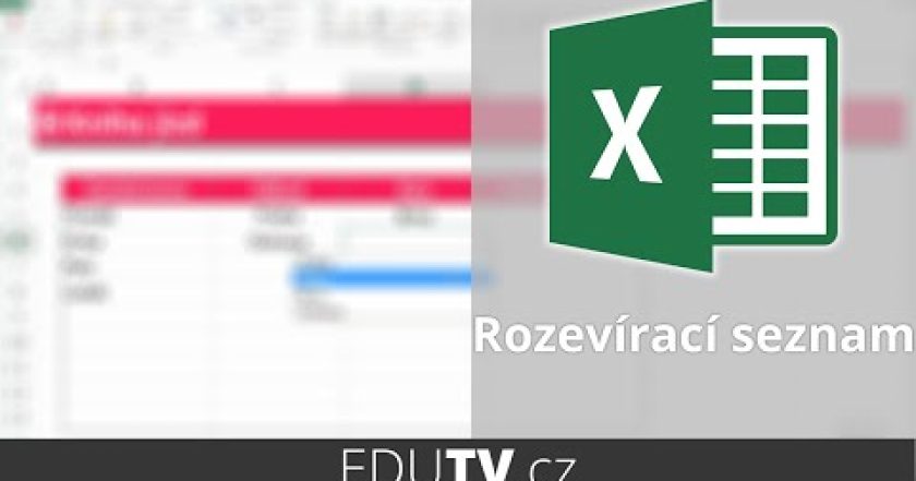 Rozevírací seznam v buňce | EduTV