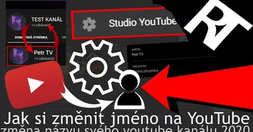 Jak si změnit jméno na YouTube PC/MOBILE | Tutorial cz