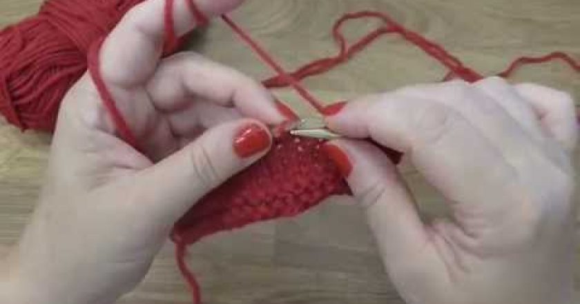 Škola pletení – splétání ok, ubírání, School knitting