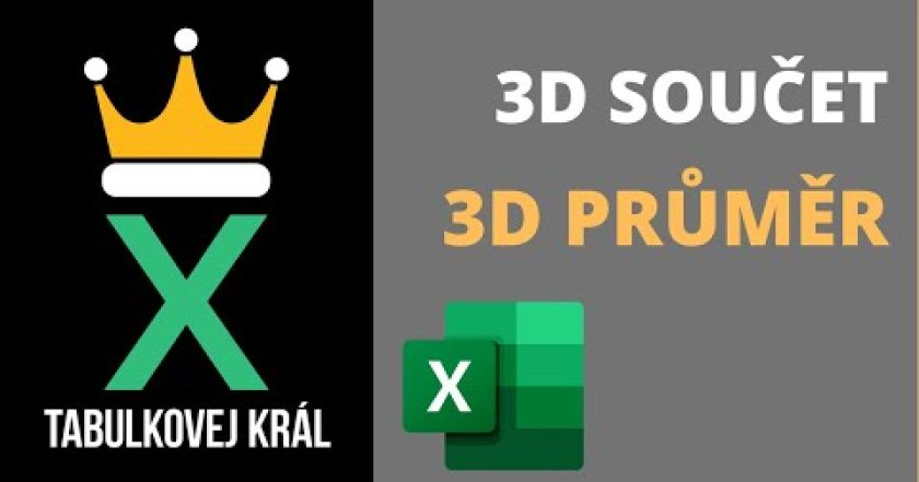 Jak sečíst buňky napříč listy nebo spočítat jejich průměr? 3D součet | Excel 365 Tutorial