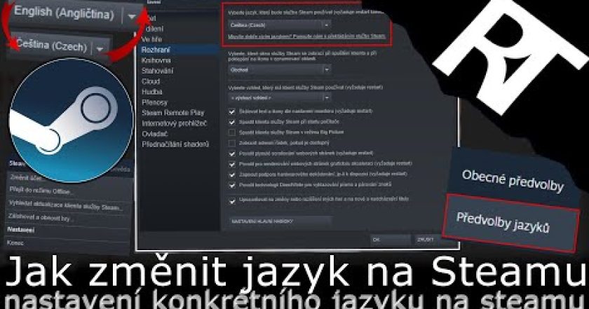 Jak změnit jazyk na Steamu – Steam (tutoriál)