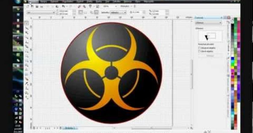 Cvičení pro Corel Draw (znak biohazard)