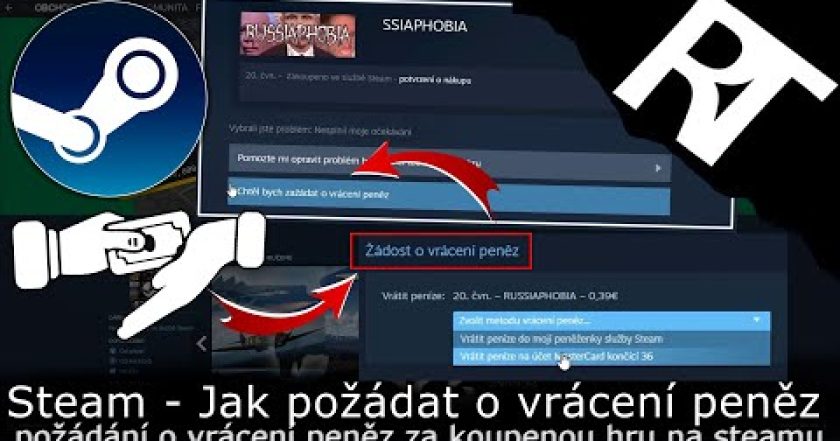 Jak vrátit hru na Steamu a požádat o vrácení peněz (tutoriál – steam)