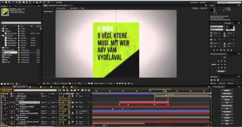 CZTUTORIÁL – After Effects 179 – Infografická animace část 3.