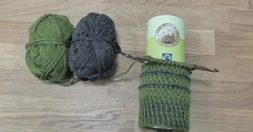 Tuniské háčkování do kruhu, 1. díl, Tunisian crochet around