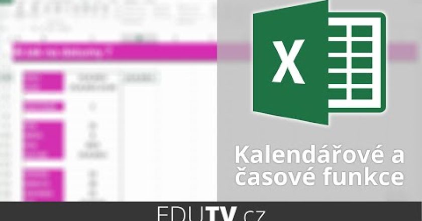 Datumové a časové funkce v Excelu | EduTV