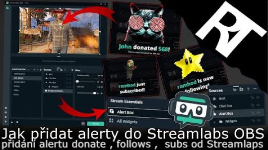 Streamlabs OBS – Jak přidat a nastavit alerty (donate, follows, subscriptions) přidání Alert (návod)