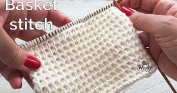 Basket stitch knitting pattern (Revised Tutorial 100% correct-English & Continental) – So Woolly