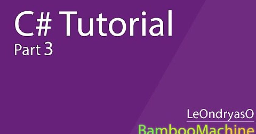 C# Tutorial – Struktura kódu #3