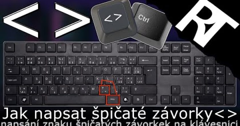 Jak napsat špičaté závorky na klávesnici  – znak špičatých závorek – klávesová zkratka