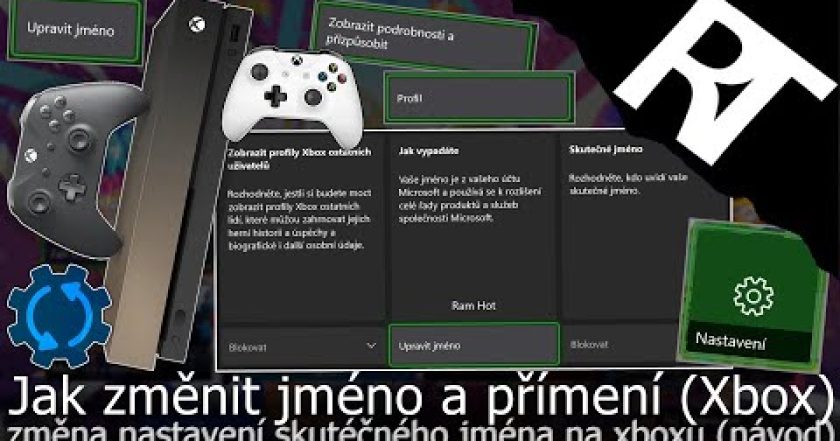 Jak si změnit jméno a příjmení od Xbox účtu – změna skutečného jména na Xboxu – Xbox one  (návod)